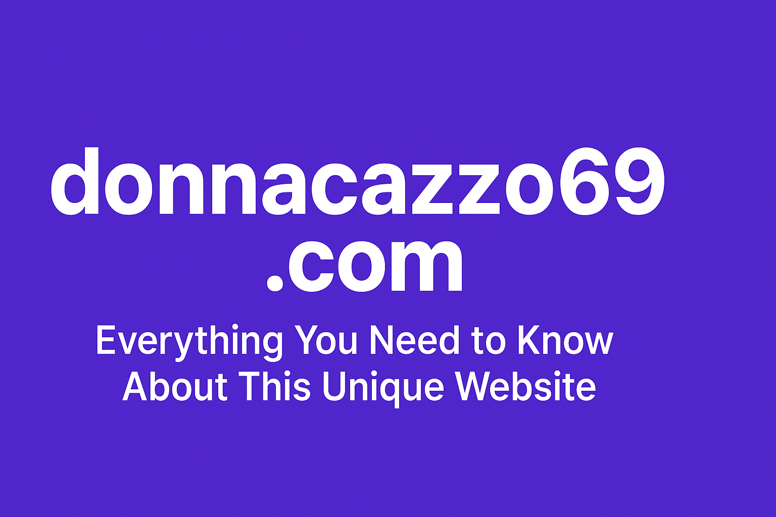 Donnacazzo69 .com